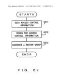 Apparatus, method and computer readable storage medium with recorded program for managing files with alteration preventing/detecting functions diagram and image