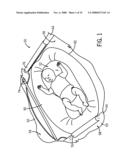 Infant sleeping apparatus and child containment system diagram and image