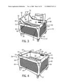 Infant sleeping apparatus and child containment system diagram and image