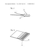 DEVICE FOR CREATING A SEAL BETWEEN FABRICS AND/OR OTHER MATERIALS AND METHODS OF MAKING AND USING THE SAME diagram and image