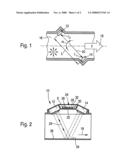 Ultrasonic Flow Rate Meter Having a Pressure Sensor diagram and image