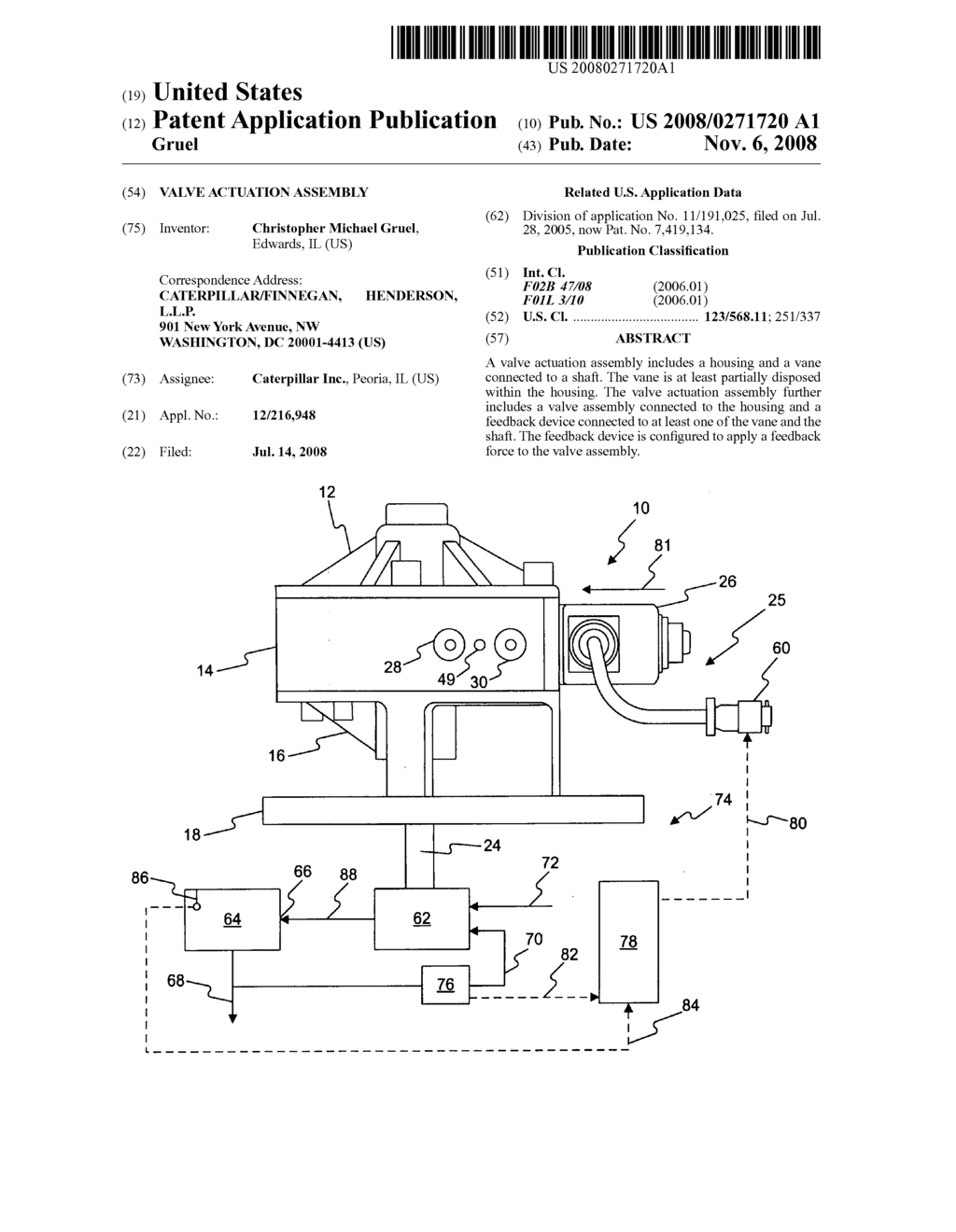 Valve actuation assembly - diagram, schematic, and image 01