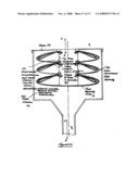 Multi-compartment low resistance to flow filter diagram and image