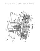 Barrier structure and nozzle device for use in tools used to process microelectronic workpieces with one or more treatment fluids diagram and image