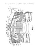 Barrier structure and nozzle device for use in tools used to process microelectronic workpieces with one or more treatment fluids diagram and image