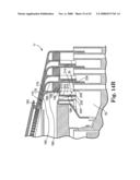 Barrier structure and nozzle device for use in tools used to process microelectronic workpieces with one or more treatment fluids diagram and image