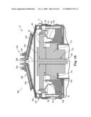 Barrier structure and nozzle device for use in tools used to process microelectronic workpieces with one or more treatment fluids diagram and image