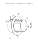 Barrier structure and nozzle device for use in tools used to process microelectronic workpieces with one or more treatment fluids diagram and image