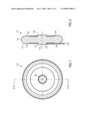 Elastomeric pad for a compressible elastomeric spring diagram and image
