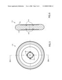 Elastomeric pad for a compressible elastomeric spring diagram and image