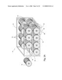 Storage rack for temporary irrigation system diagram and image