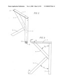 High capacity work table having K-shaped legs for improved stability diagram and image