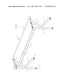 High capacity work table having K-shaped legs for improved stability diagram and image