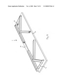 High capacity work table having K-shaped legs for improved stability diagram and image