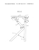 High capacity work table having K-shaped legs for improved stability diagram and image