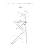 High capacity work table having K-shaped legs for improved stability diagram and image