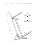 High capacity work table having K-shaped legs for improved stability diagram and image