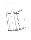 High capacity work table having K-shaped legs for improved stability diagram and image