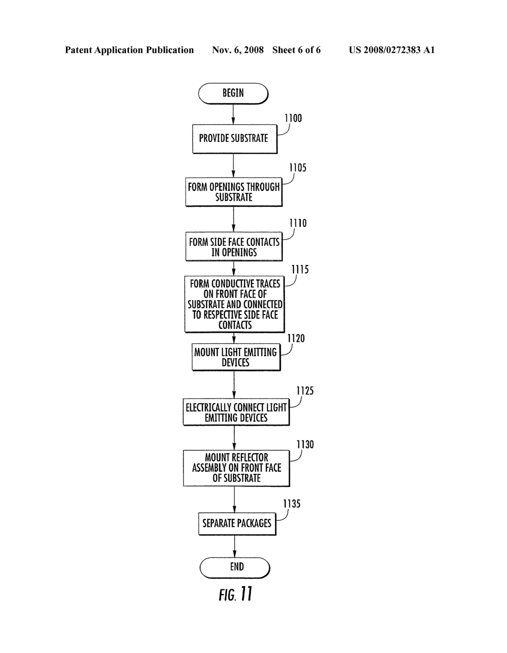 SIDE MOUNTABLE SEMICONDUCTOR LIGHT EMITTING DEVICE PACKAGES, PANELS AND METHODS OF FORMING THE SAME - diagram, schematic, and image 07