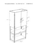 Boltless cabinet assembly diagram and image