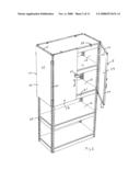 Boltless cabinet assembly diagram and image