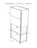 Boltless cabinet assembly diagram and image