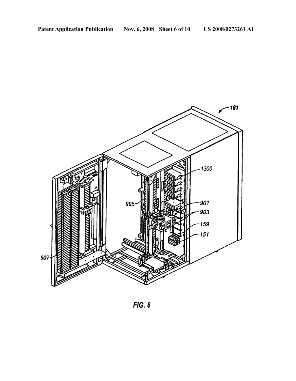 MEDIA CARTRIDGE STORAGE DEVICE FOR AN AUTOLOADING DATA STORAGE AND RETRIEVAL SYSTEM - diagram, schematic, and image 07