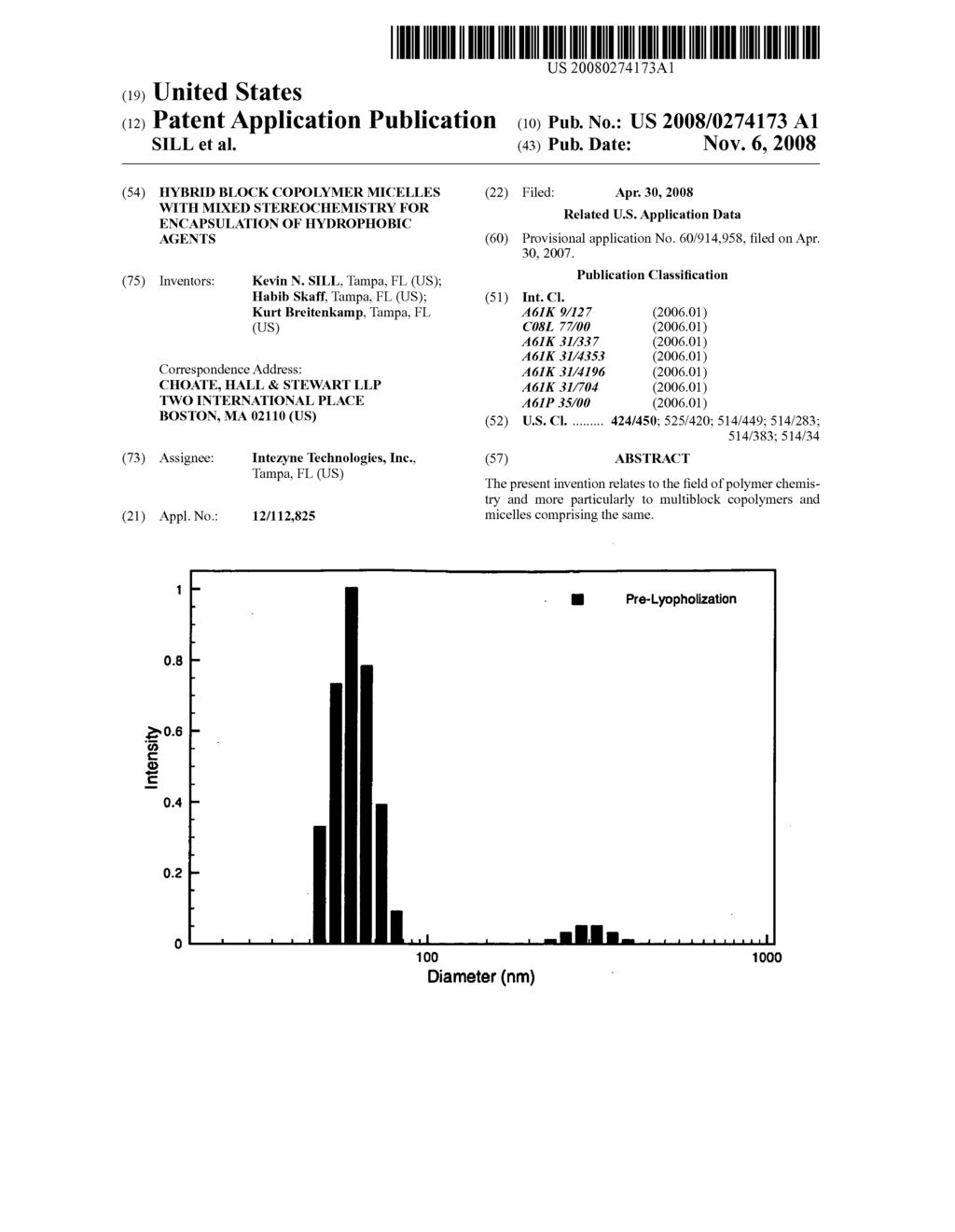 HYBRID BLOCK COPOLYMER MICELLES WITH MIXED STEREOCHEMISTRY FOR ENCAPSULATION OF HYDROPHOBIC AGENTS - diagram, schematic, and image 01