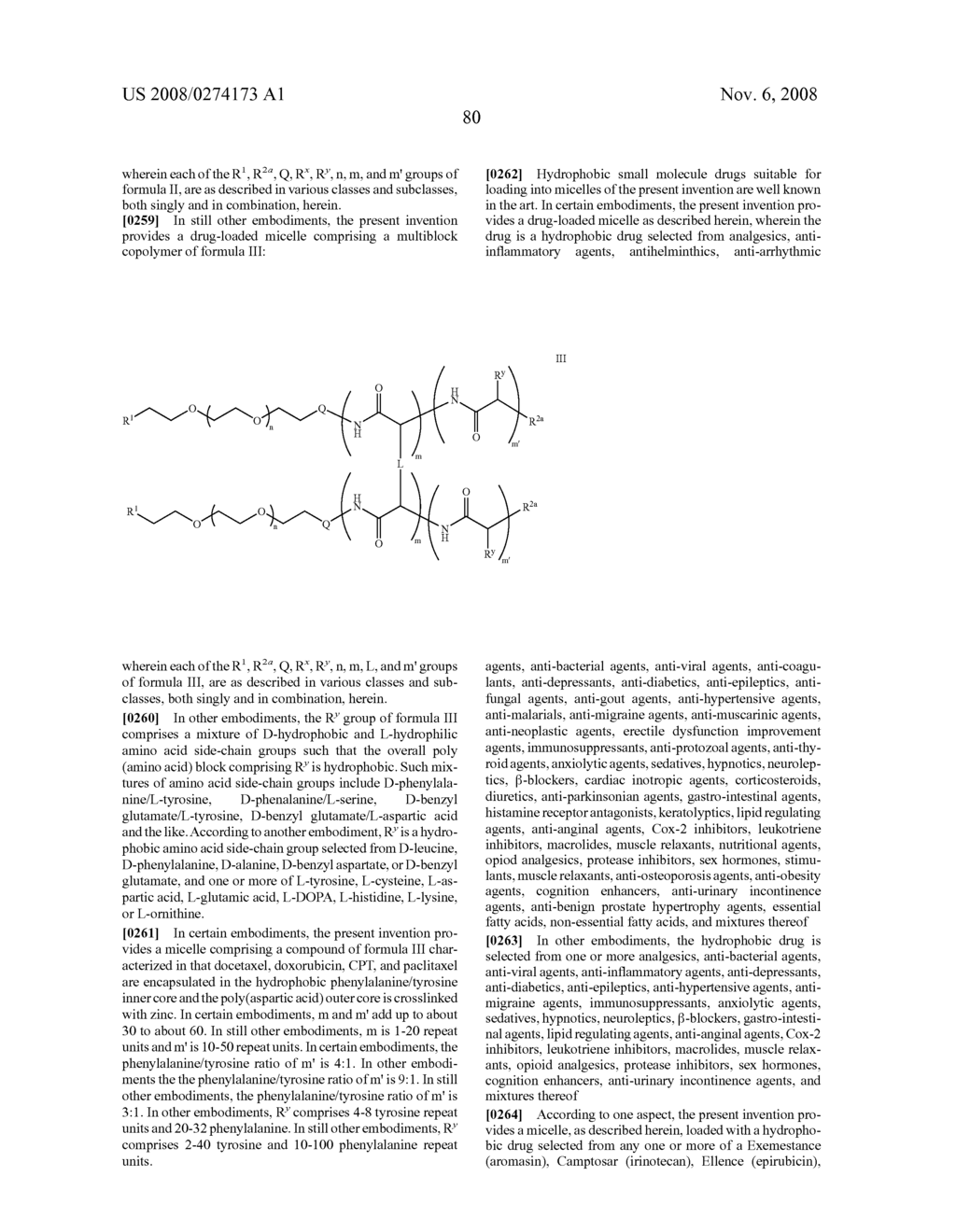 HYBRID BLOCK COPOLYMER MICELLES WITH MIXED STEREOCHEMISTRY FOR ENCAPSULATION OF HYDROPHOBIC AGENTS - diagram, schematic, and image 94