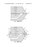 Decoupled transverse flow metering gap and lip gap diagram and image