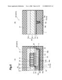 Thin-film magnetic head structure adapted to manufacture a thin-film head having a base magnetic pole part, a york magnetic pole part, and an intervening insulative film diagram and image