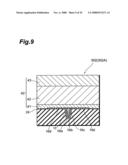 Thin-film magnetic head structure adapted to manufacture a thin-film head having a base magnetic pole part, a york magnetic pole part, and an intervening insulative film diagram and image