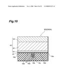 Thin-film magnetic head structure adapted to manufacture a thin-film head having a base magnetic pole part, a york magnetic pole part, and an intervening insulative film diagram and image