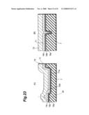 Thin-film magnetic head structure adapted to manufacture a thin-film head having a base magnetic pole part, a york magnetic pole part, and an intervening insulative film diagram and image