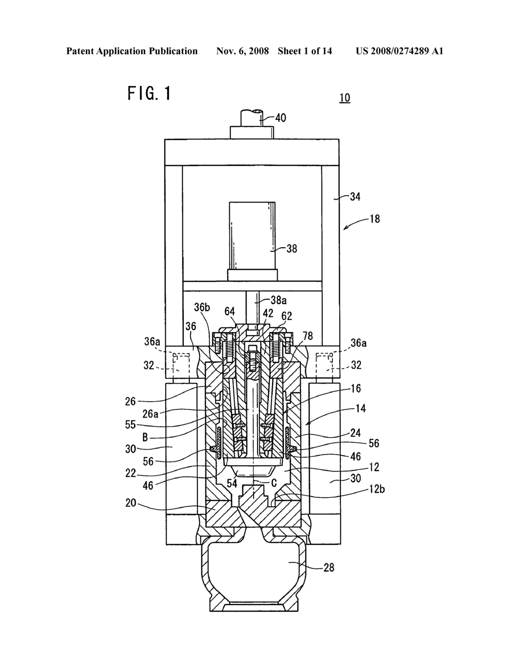 Mold Device and Method of Manufacturing Cylinder Block - diagram, schematic, and image 02