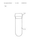 BLOOD TESTING BOTTOMED TUBE, STOPPER FOR BLOOD TESTING BOTTOMED TUBE AND BLOOD TESTING CONTAINER diagram and image