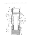 Coaxial cable connector with inner sleeve ring diagram and image