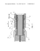 Coaxial cable connector with inner sleeve ring diagram and image