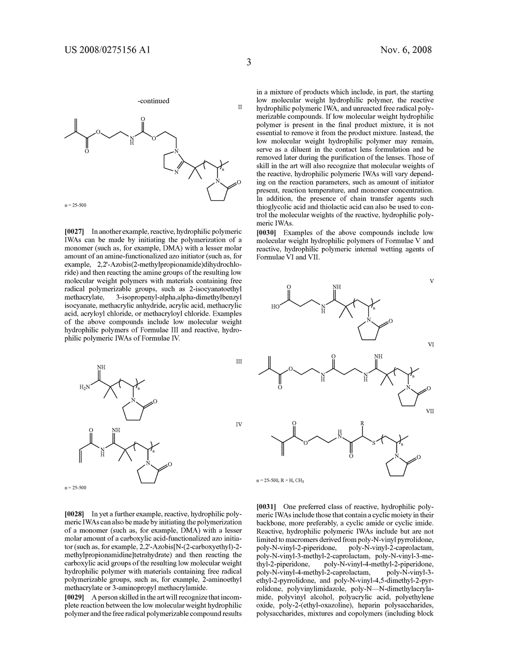 WETTABLE HYDROGELS COMPRISING REACTIVE, HYDROPHILIC, POLYMERIC INTERNAL WETTING AGENTS - diagram, schematic, and image 06