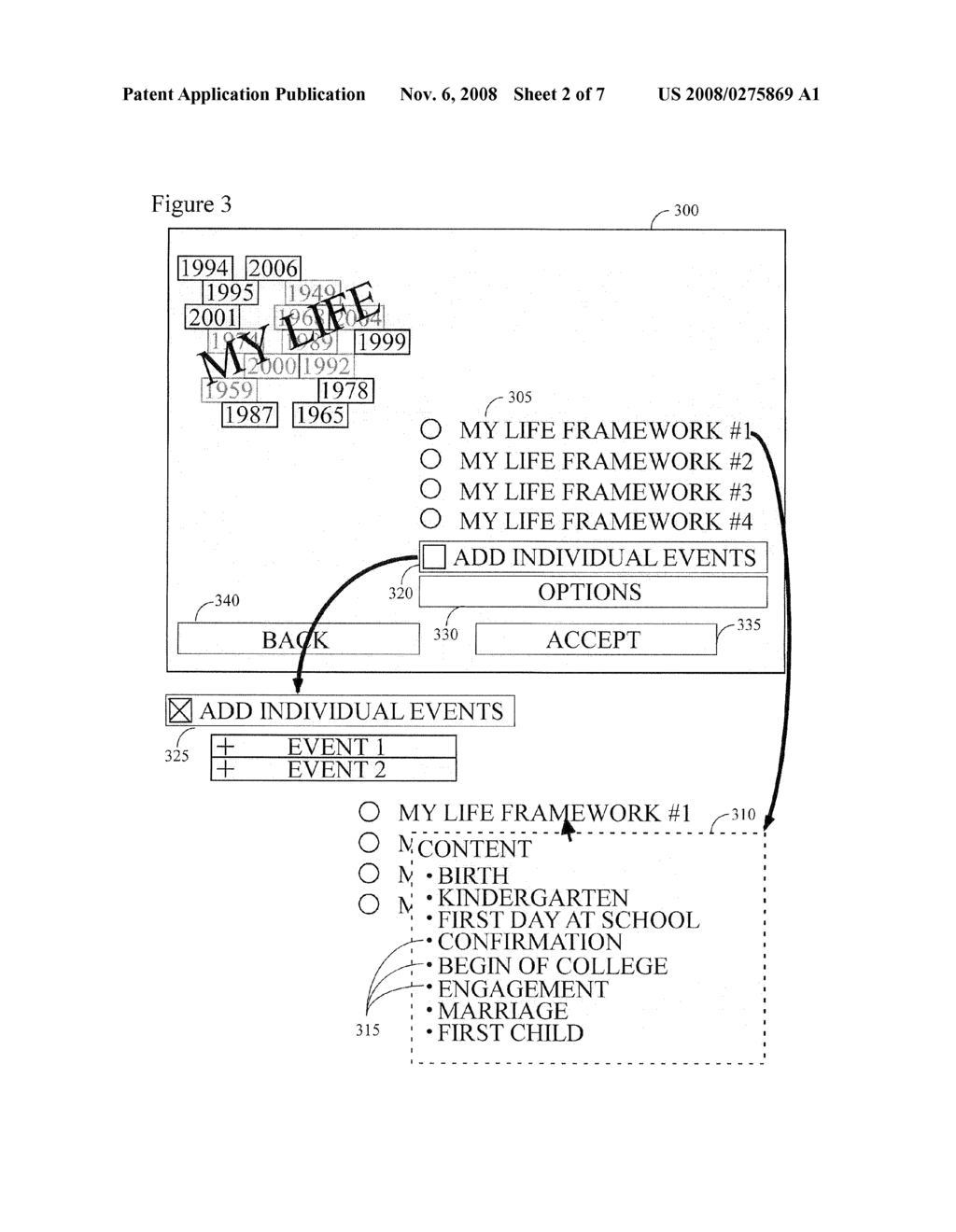 System and Method for A Digital Representation of Personal Events Enhanced With Related Global Content - diagram, schematic, and image 03