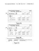 Method and system for network management providing access to application bandwidth usage calculations diagram and image