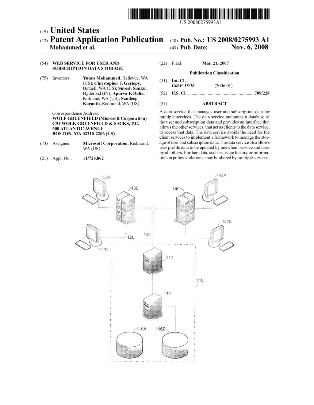 Web service for user and subscription data storage - diagram, schematic, and image 01