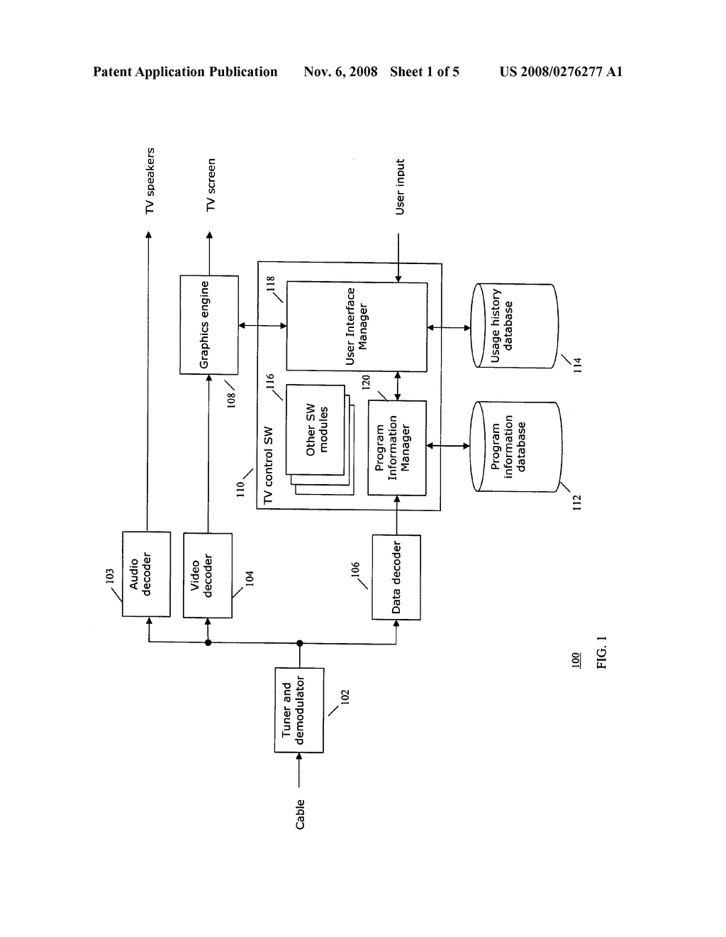 Method and system for presenting television program guide information based on viewer usage patterns - diagram, schematic, and image 02