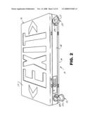 Exit signs with and without emergency lighting diagram and image