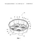 Multi-pot container diagram and image