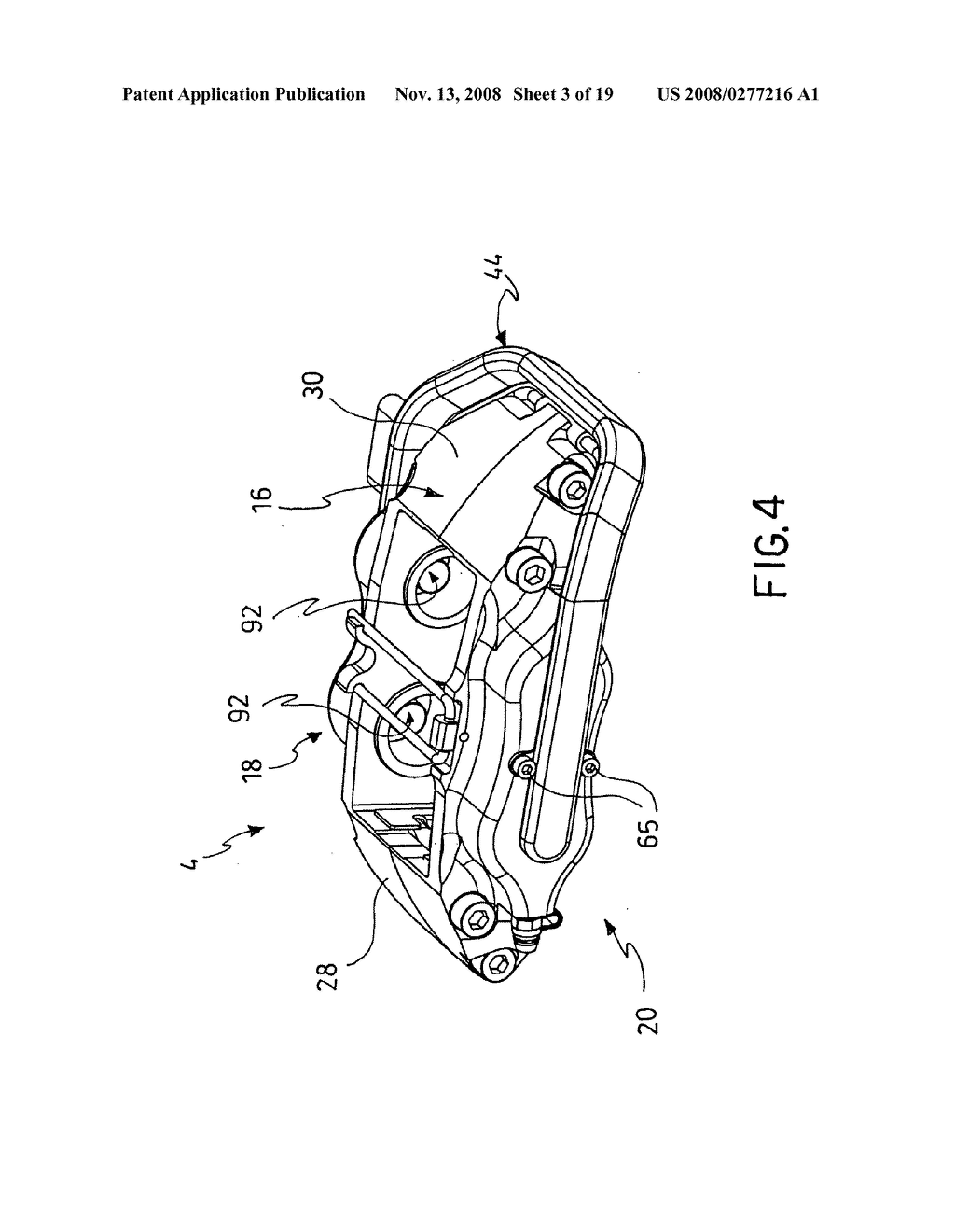 Disc Brake Caliper with a Cooling Duct - diagram, schematic, and image 04