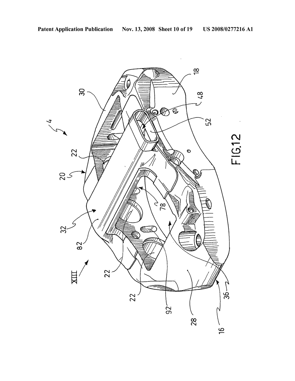 Disc Brake Caliper with a Cooling Duct - diagram, schematic, and image 11