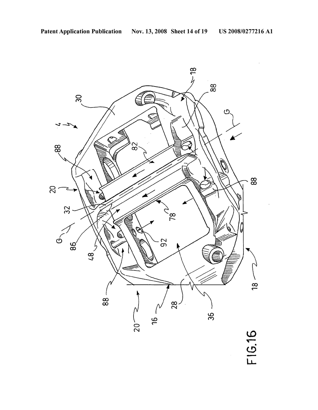 Disc Brake Caliper with a Cooling Duct - diagram, schematic, and image 15