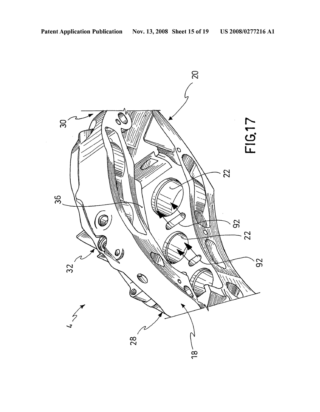 Disc Brake Caliper with a Cooling Duct - diagram, schematic, and image 16