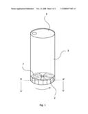 Beverage can with an external reservoir for additional sweet diagram and image